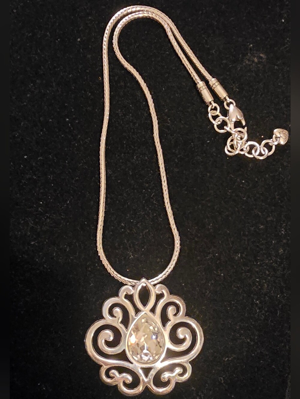 Retired Brighton "Geneva" crystal pendant necklace.